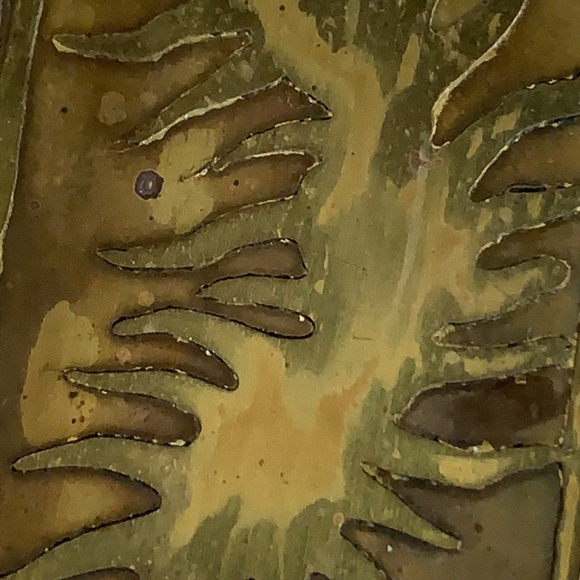 Vintage brass earrings for pierced ears - Picture 13 of 14